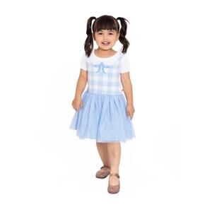 Wizard of Oz Dorothy Cosplay sweater dress glittery tulle skirt